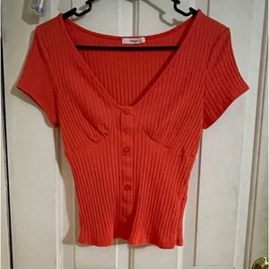 Orange Crop top